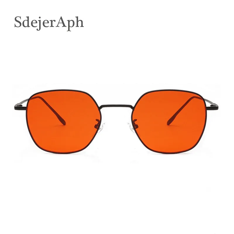 Ретро оранжевые круглые мужские Солнцезащитные очки женские модные винтажная