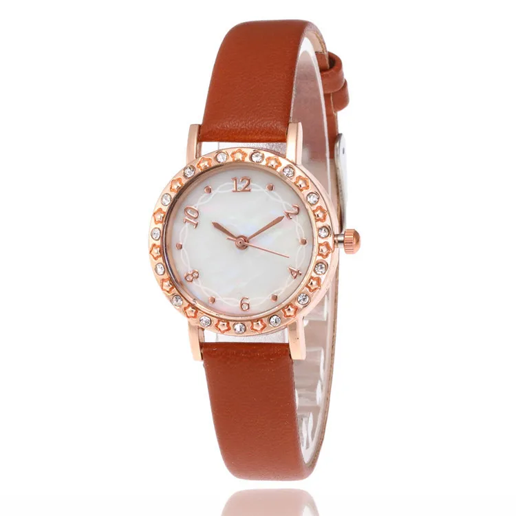 

2020 Sale Time-limited Fashion Lady Bracelet Watch Popular Contracted Set Auger Belt Joker