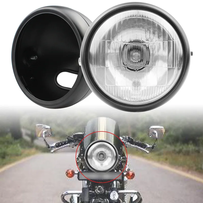Фара мотоциклетная галогенная передняя 12 В для CG125 GN125 CB CL Yamaha Suzuki Cafe Racer Bobber |