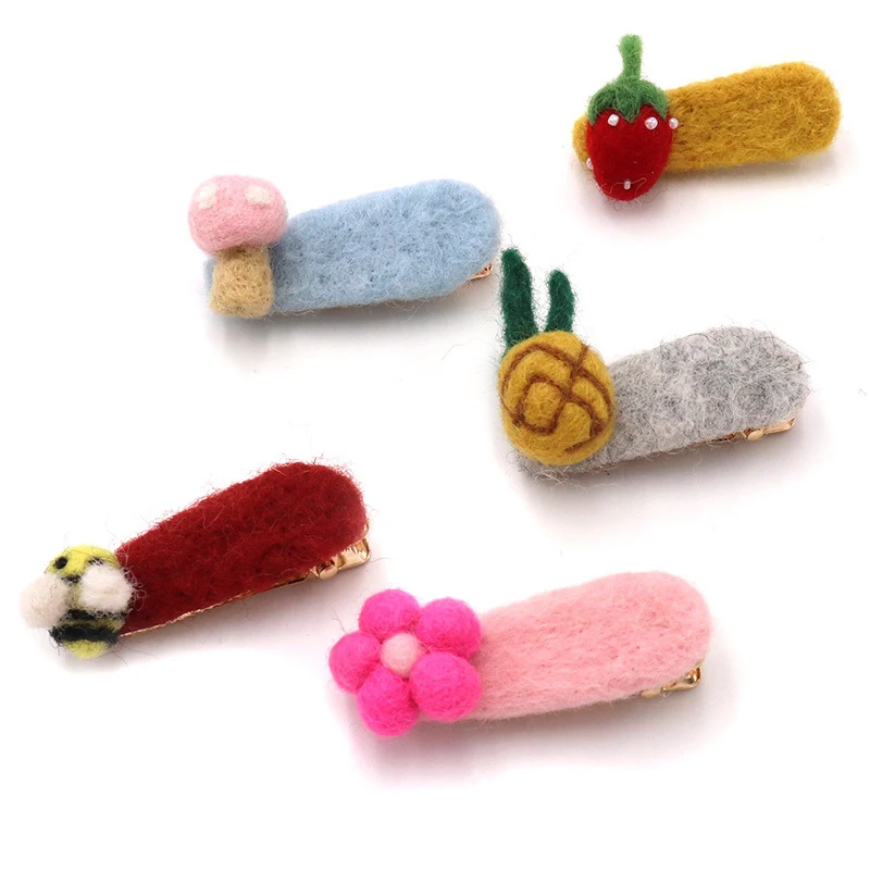 НОВЫЕ шпильки для волос в виде клубники ананаса искусственных цветов детская