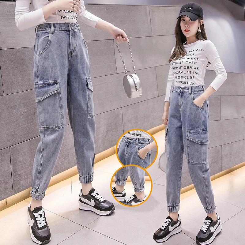 

High Waist Straight Jeans Baggy Pants for Women Streetwear 2021 New Loose Female Denim Ladies Wide Leg Jeans