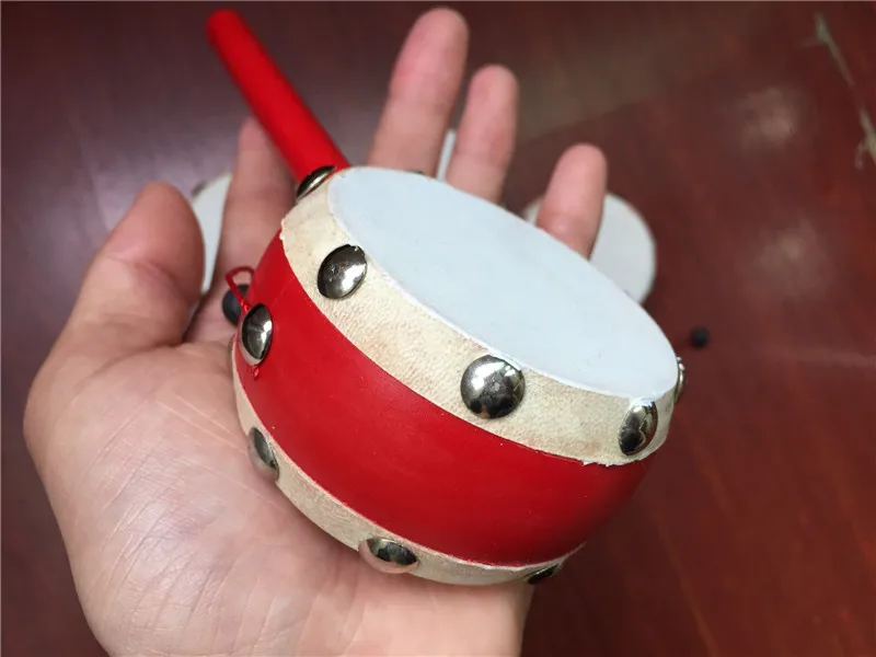 Китайские традиционные детские игрушки барабан-погремушка музыкальный