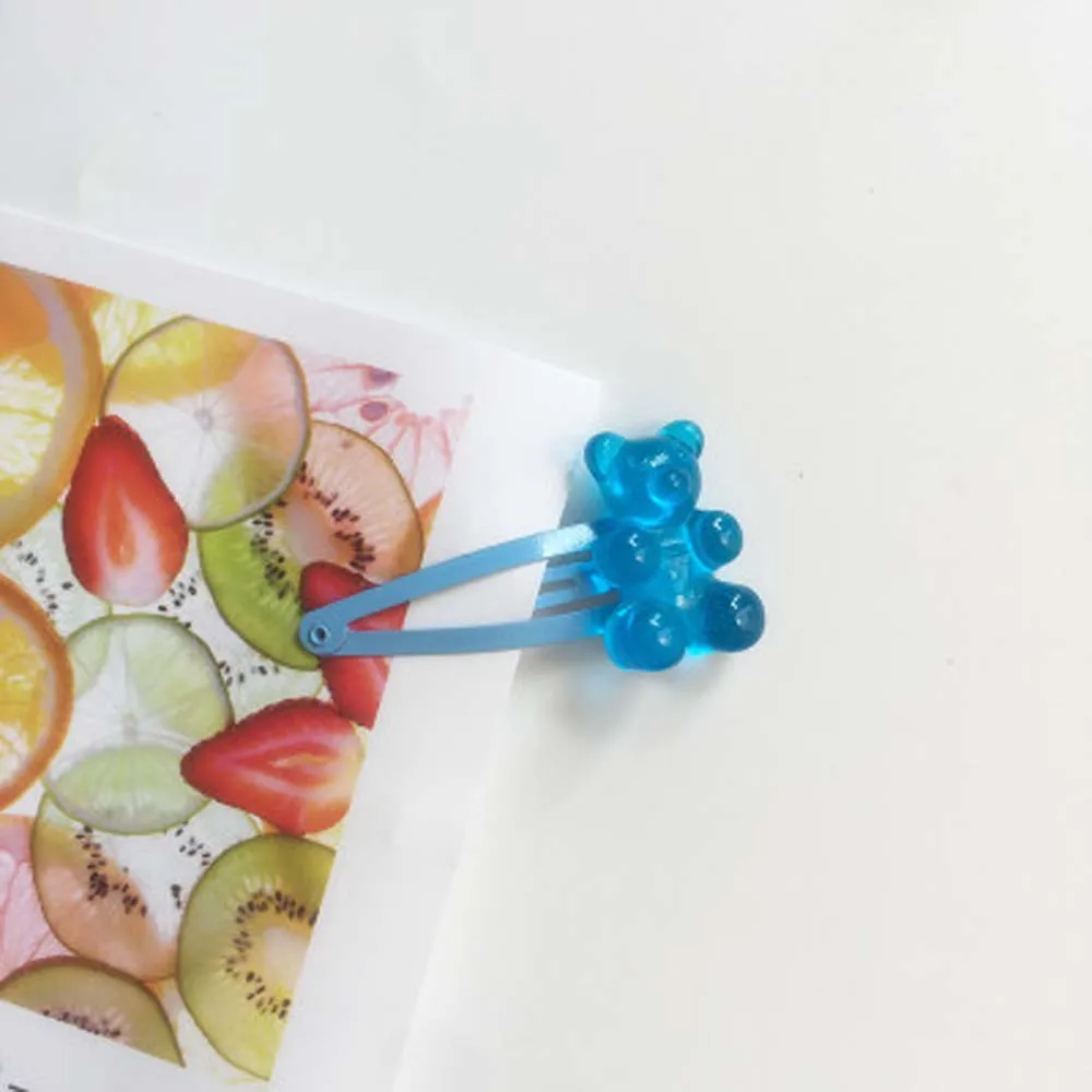 1 шт. шпильки для волос с героями мультфильмов медведь карамельные цвета в