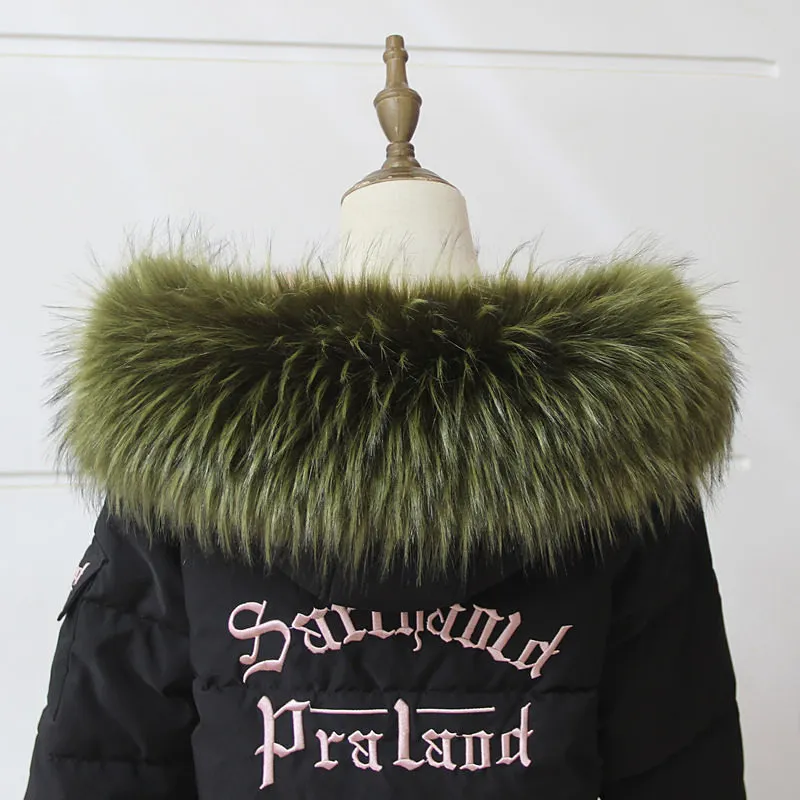 Женский воротник из натурального белого меха енота шарф 100% для пальто шаль