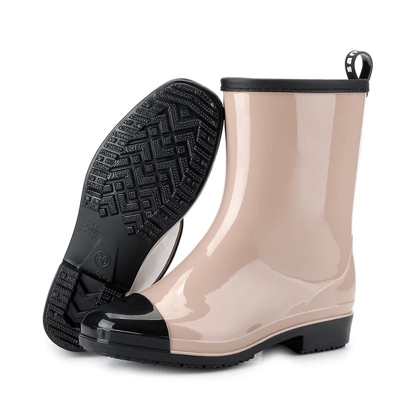 New Arrival Women Rainboots High Quality Spring Autumn Female Ankle Boots Waterproof Ladies Shoes Fashion Footwear 2021 Antiskid