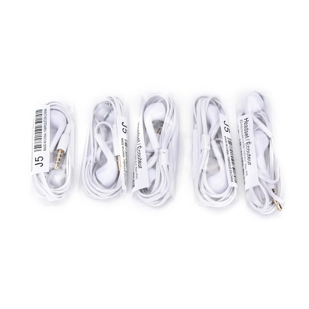 5pcs In-Ear Connector Earbuds 3.3FT Wired Earphone with Microphone Noise Cancelling Headset for Xiaomi Samsung Mp3/Mp4 - купить по