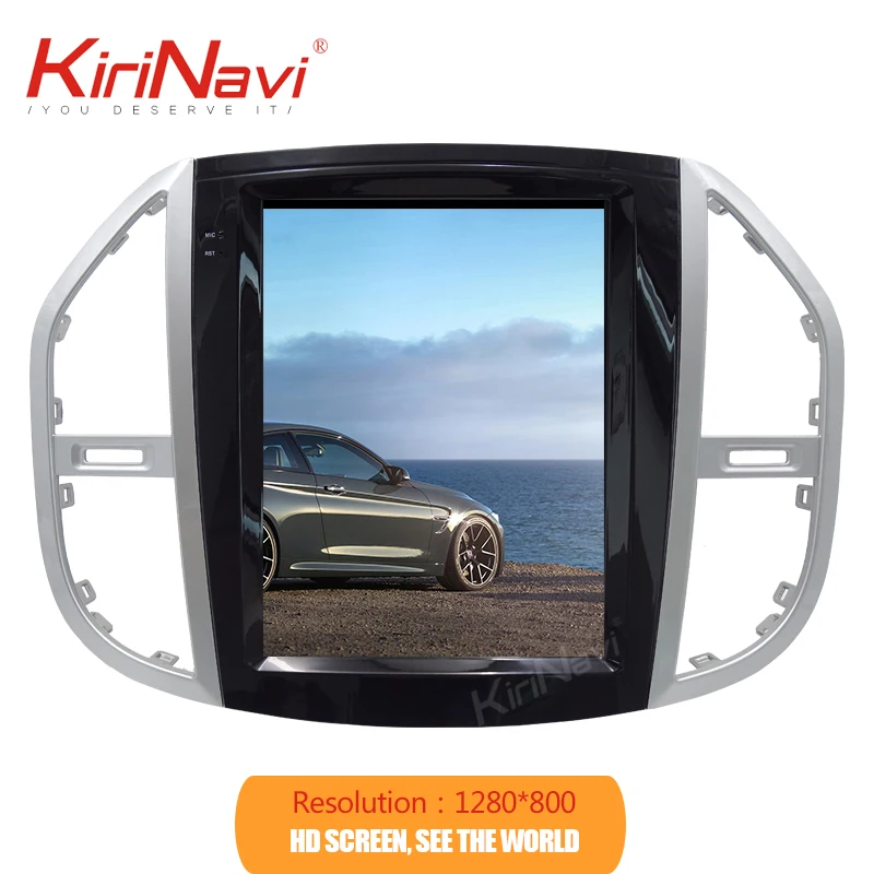 Автомагнитола KiriNavi 12 1 дюйма Din Android 10 0 для Mercedes Benz Vito автомобильный Dvd