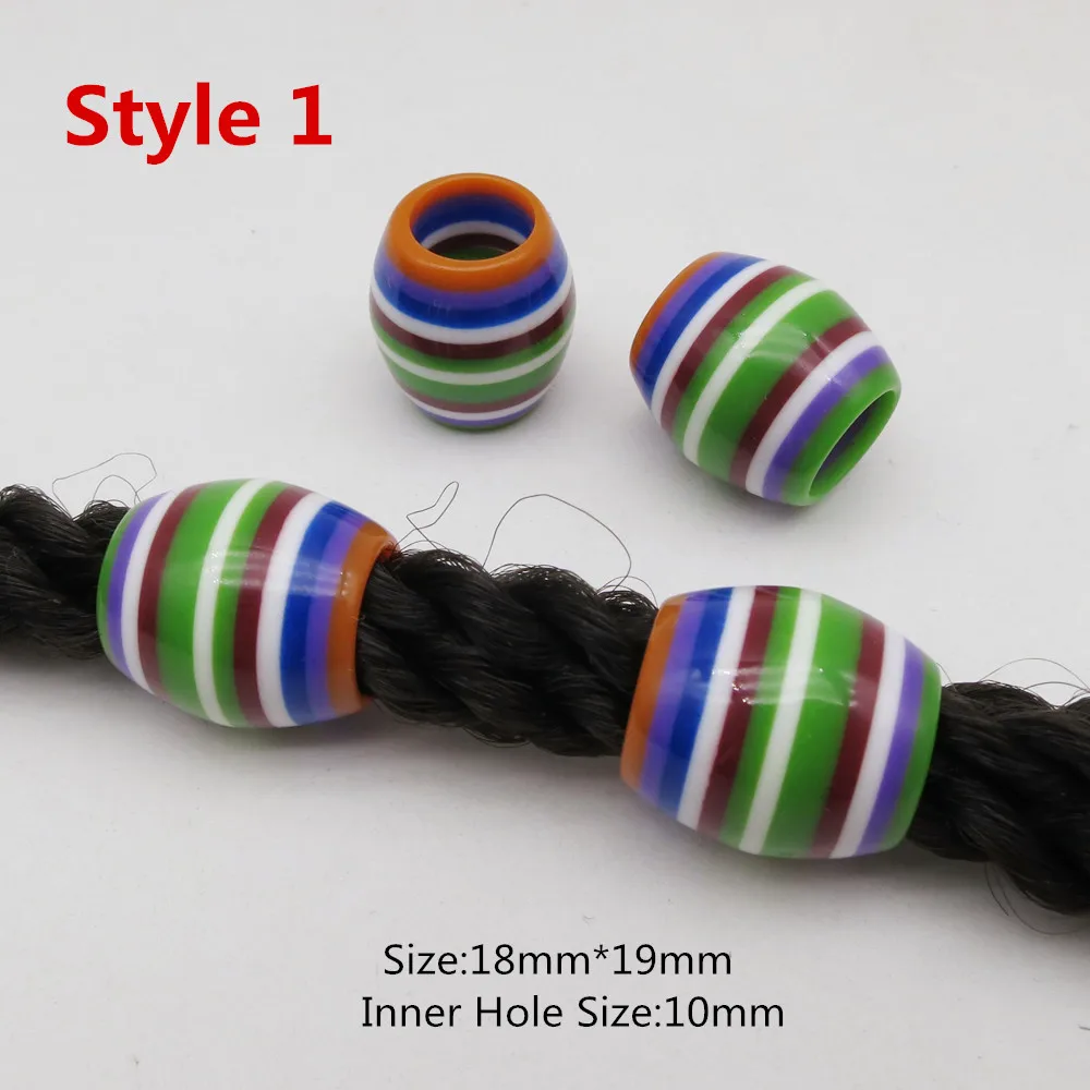 4 шт. 5 плетеные косы для волос dread dreadlock бусины кольца аксессуары детей девочек