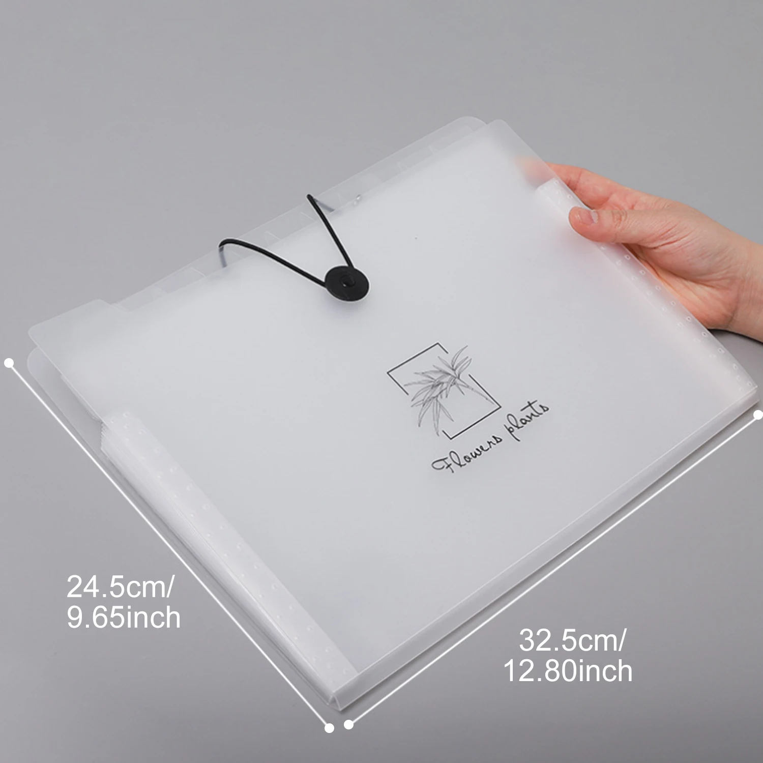 8-Pocket Expanding Files Folder Accordion Style Document Organizer Bag with 12pcs Labels for School Office Home A4 Letter Size | Канцтовары