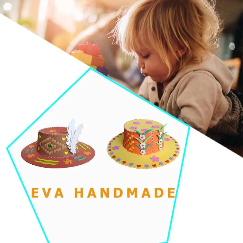 Креативная шляпа EVA DIY мультяшная Кепка детские подарки детский сад головоломка
