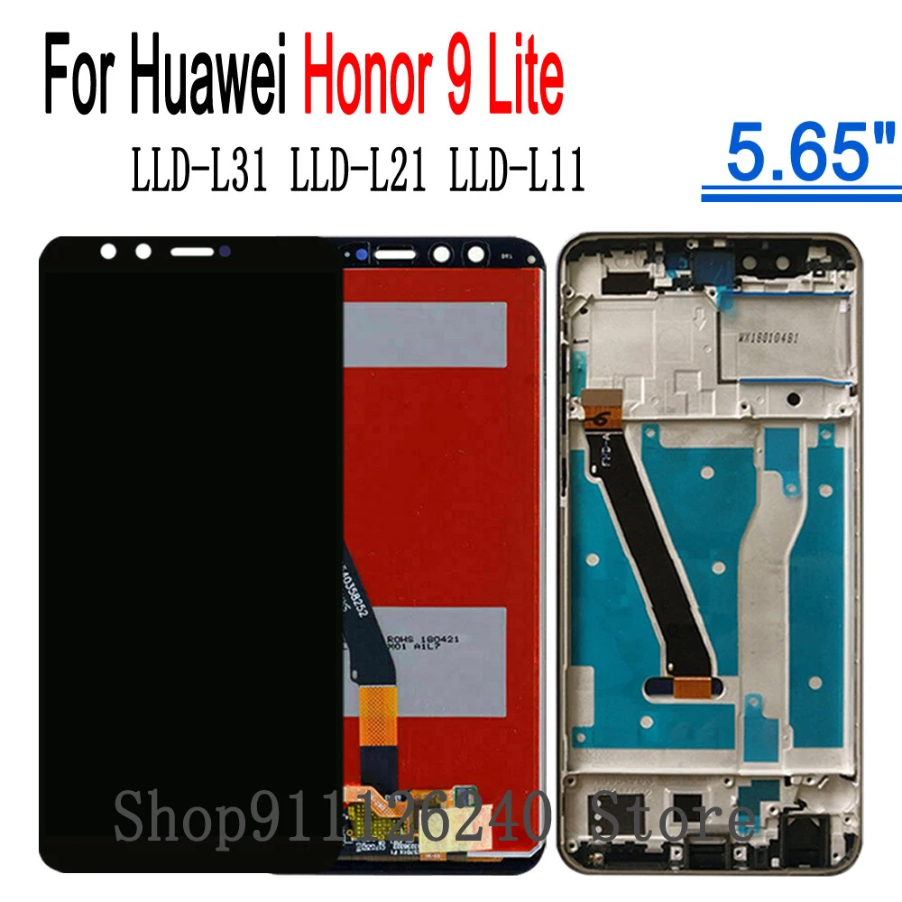 A + качество 5 65 &quotЖК дисплей для Huawei Honor 9 Lite ЖК сенсорный экран оцифровки Honor9 LLD L31