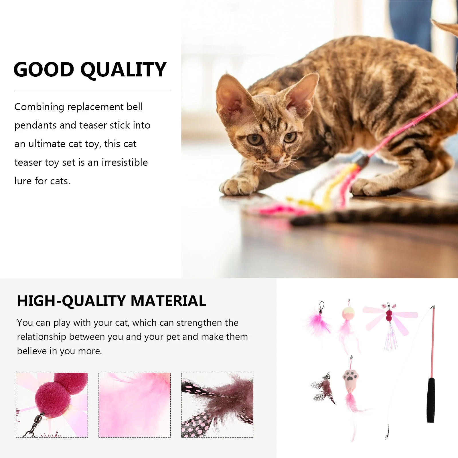 1 Набор игрушек для кошек очаровательные игрушки телескопические зубные прутки с