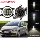 Противотумансветильник Angel Eye в сборе для Citroen C4 Picasso купе, хэтчбек 2004-2013, передний бампер автомобиля, светодиодные противотуманные фары 12 В