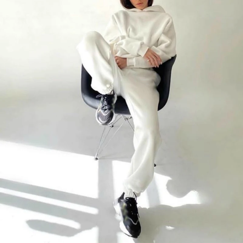 Спортивные костюмы женский комплект с толстовкой и брюками большой размер