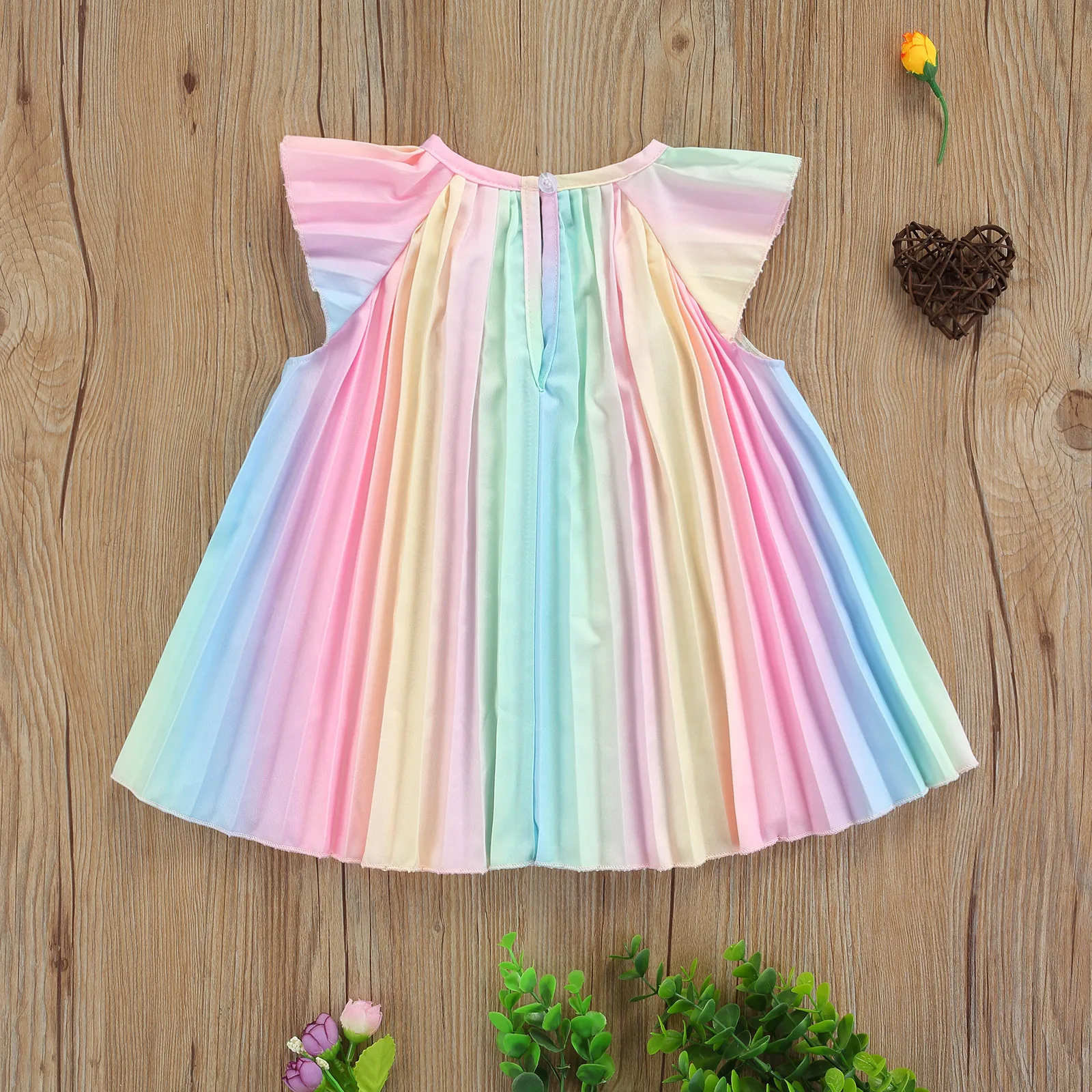 От 0 до 3 лет платье принцессы FOCUSNORM для маленьких девочек мини-платье в полоску с