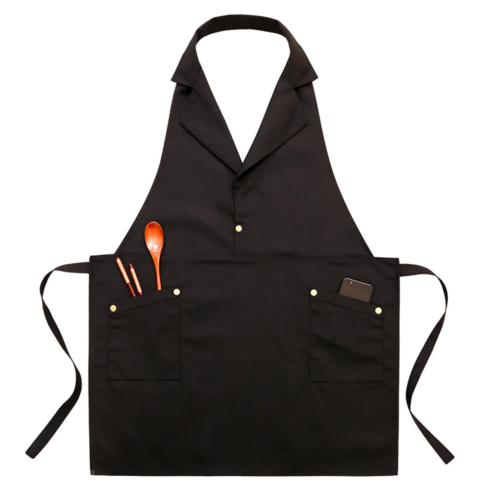 

Suit Apron Coffee Milk Tea Shop Restaurant Baking Male And Female Waiter Barber Flower Shop Overalls Custom Printed LOGO