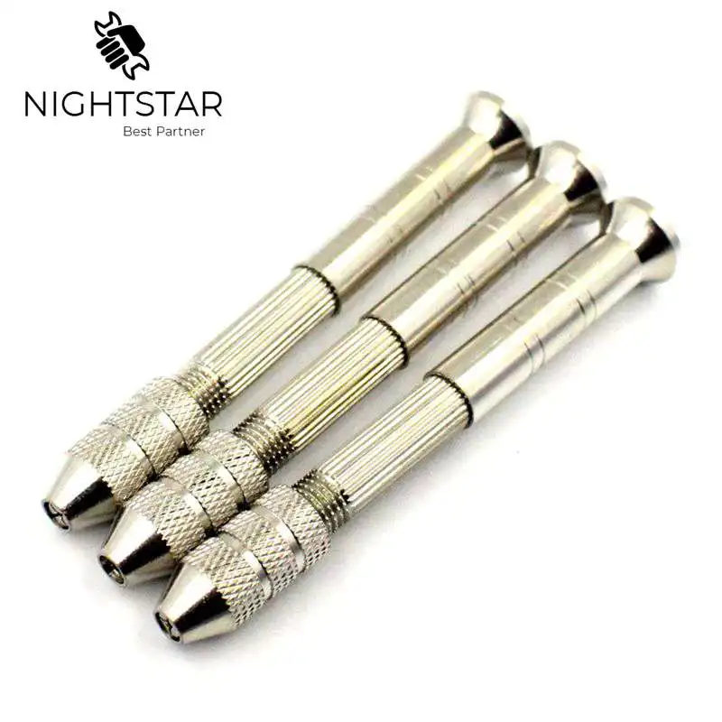 3 шт. Мини Микро алюминиевая ручная дрель с бесключевым Чаком