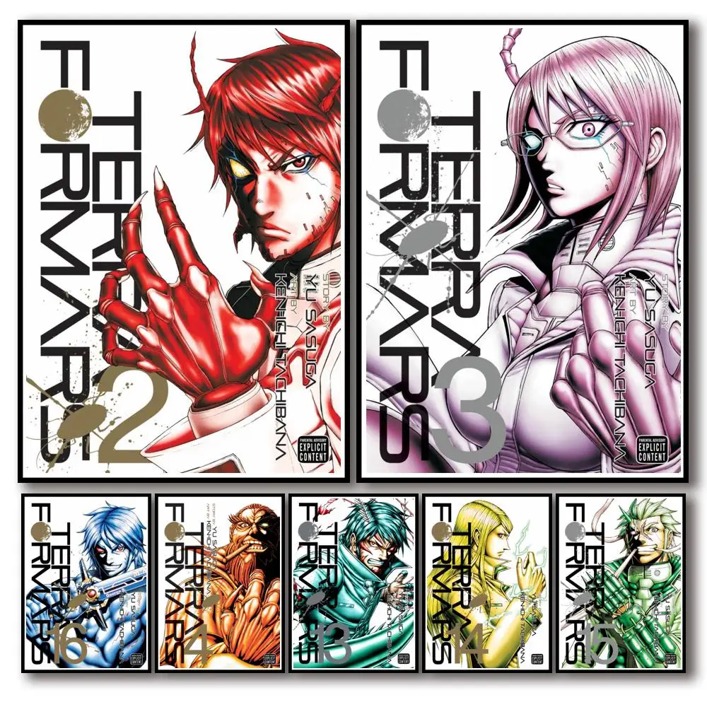 Искусственное аниме, терраформатические фотообои, белая бумага, плакат, необычная Наклейка на стену для кофейни, бара