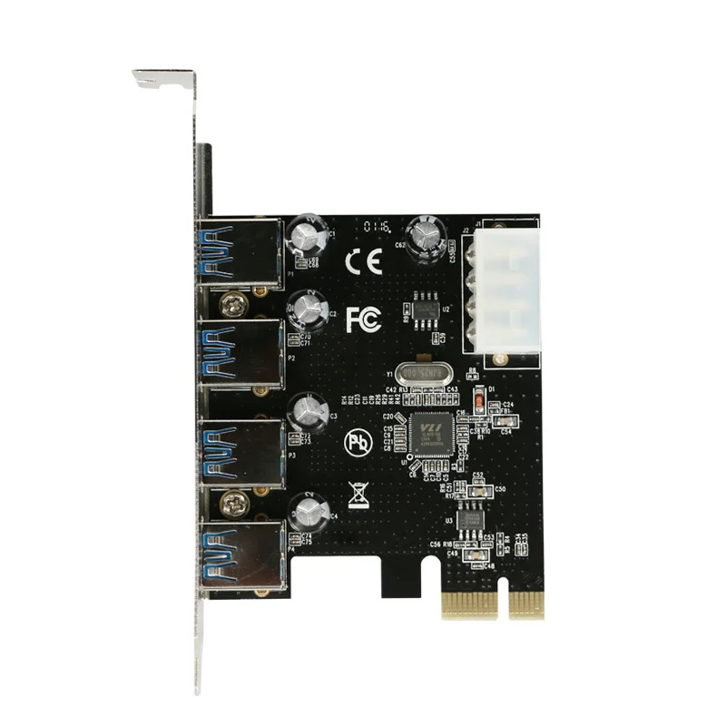 4 портовая usb 30 pci e карта расширени