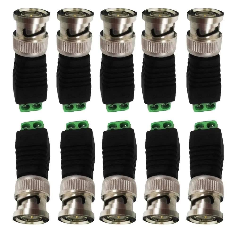 ESCAM 10 шт./лот Mini Coax CAT5 для камеры видеонаблюдения BNC адаптер подключения к видео POE