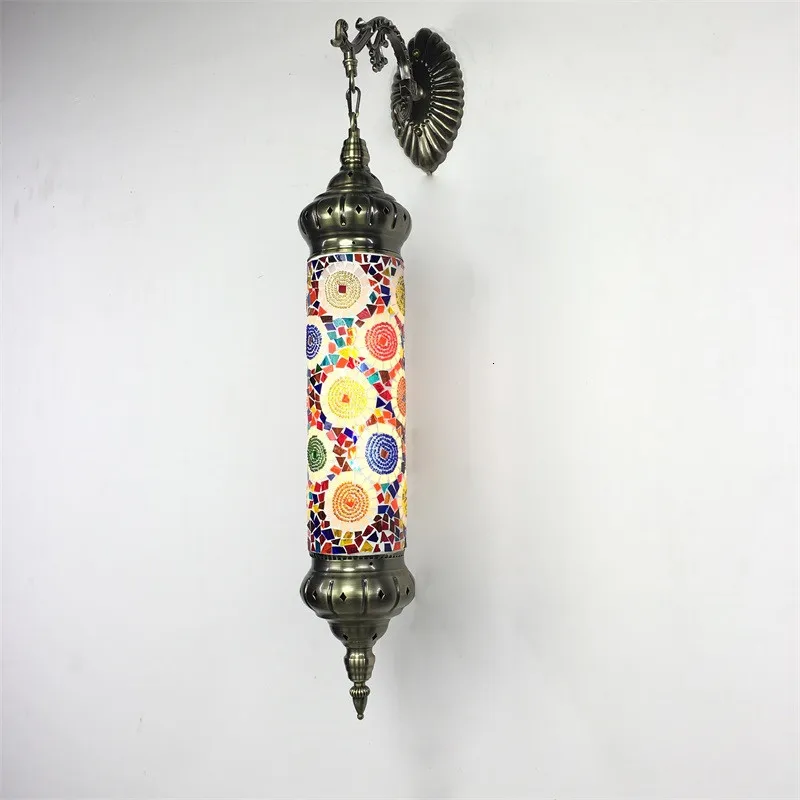 Новый Средиземноморский стиль арт-деко Турецкая мозаика настенный светильник