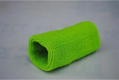 Light Green 15 см Баскетбол тренажерный зал унисекс Спорт Хлопок Налобная повязка от пота браслет на запястье - Цвет: Light Green