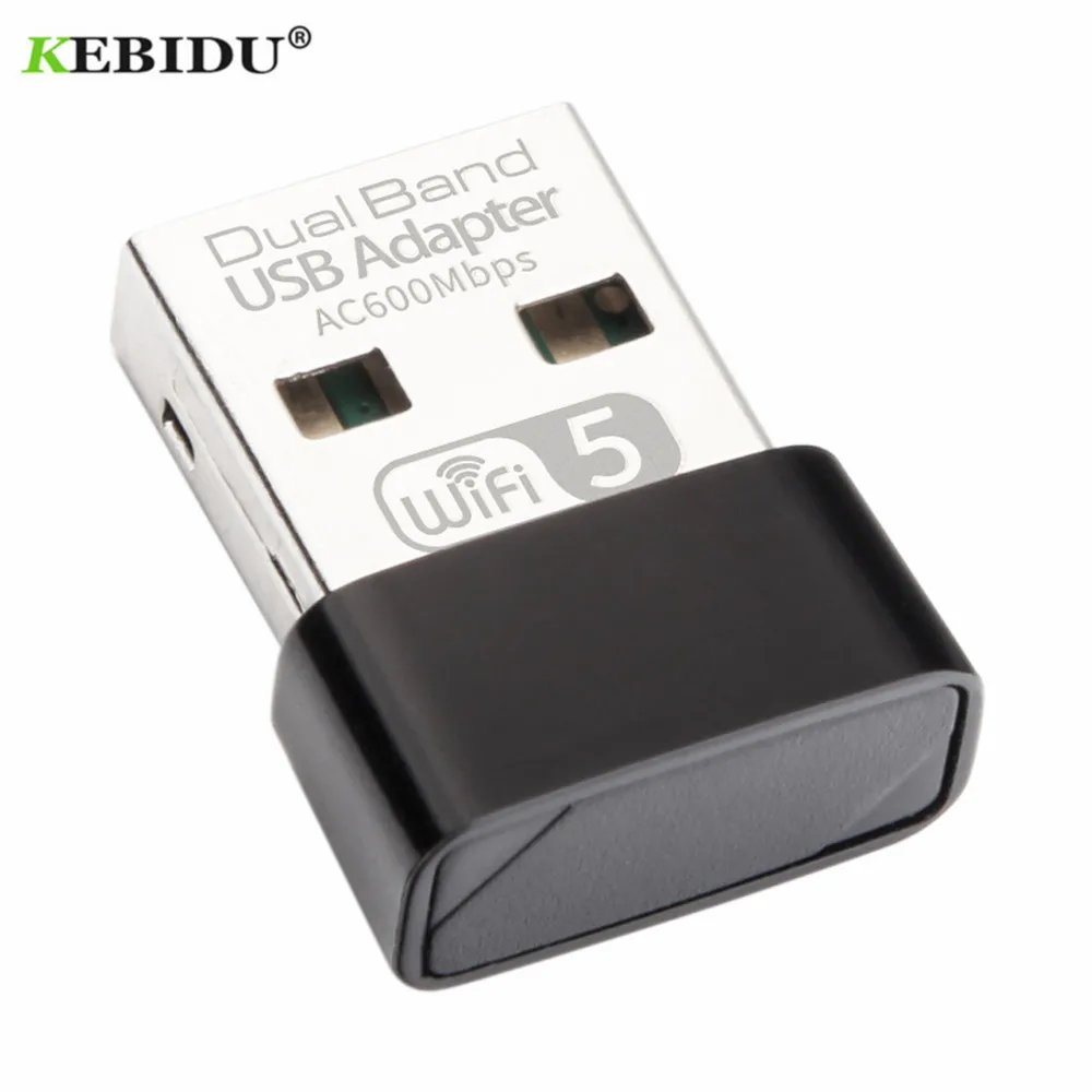 KEBIDU USB WiFi Adapter 600Mbps Wifi Antenna PC Network Card Dual Band 2.4+5.8Ghz usb Lan Ethernet Receiver Realtek RTL8811