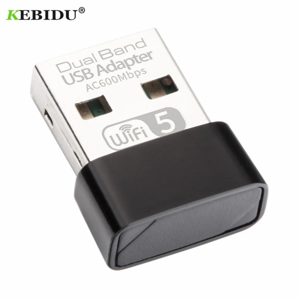 USB WiFi адаптер KEBIDU 600 Мбит/с Wifi Антенна ПК сетевая карта двухдиапазонный 2 4 + 5 8 ГГц usb