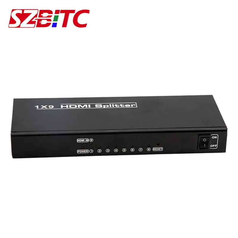Разветвитель SZBITC 4K HDMI 1X9 распределитель видеоэкрана 1 в 9 выходов контроллер