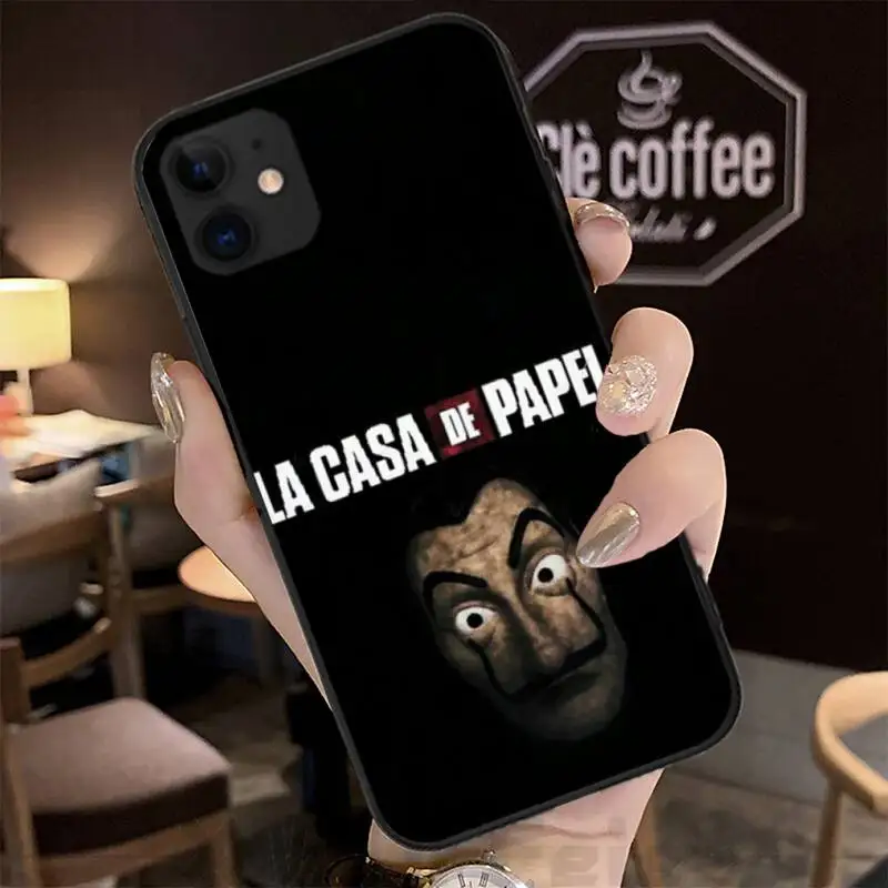 

la casa de papel TV Fundas Coque Case for IPhone 12 11 Pro Max XR X XS XR 7 8 6s Plus SE 2020 Cover Accessories