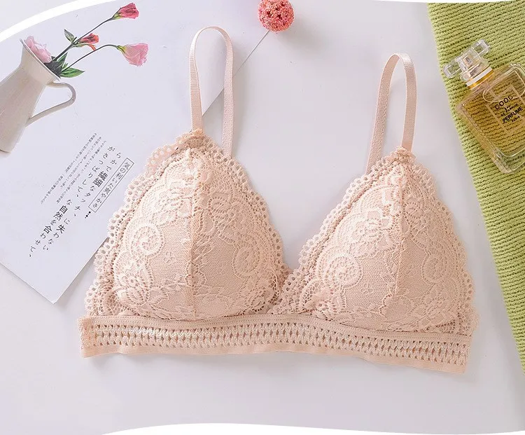 

Women seamless Bra Fashion Underwear push up Bra sexy lace Women's Bra beautiful back without steel ring Brassiere