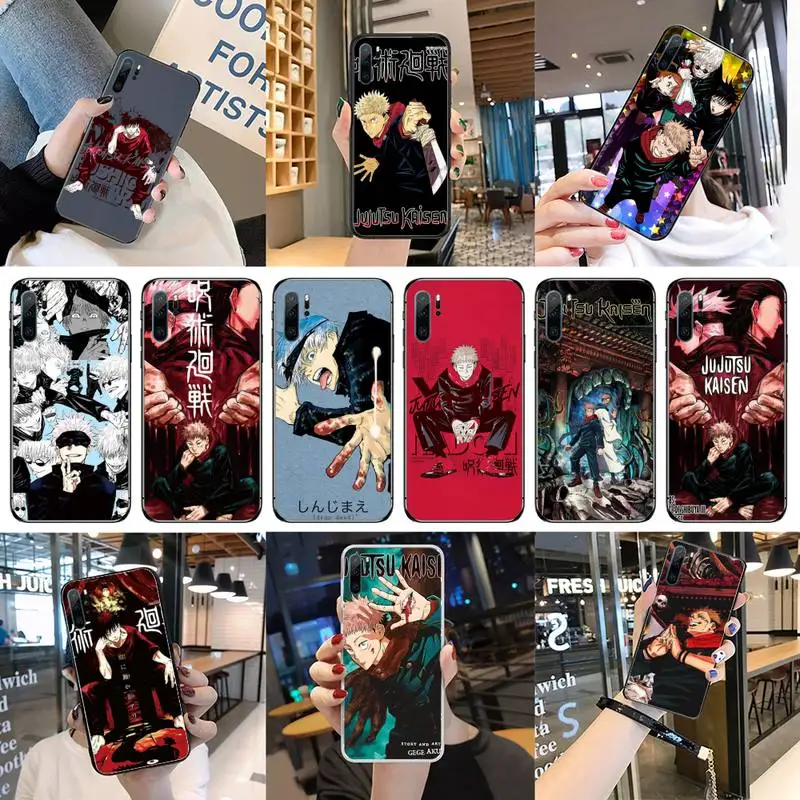 

Jujutsu Kaisen Anime Phone Case For Huawei P40 P20 P30 Mate 40 20 10 Lite Pro Nova 5t P Smart 2019