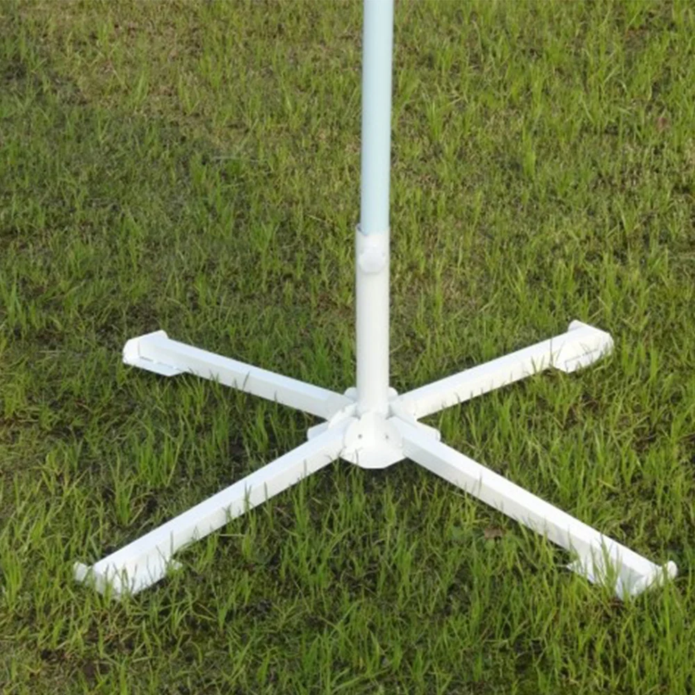 

1PC Portable Four-Leg Foldable Sun Umbrella Base Folding Cross Iron Umbrella Seat for Outdoor Beach Garden