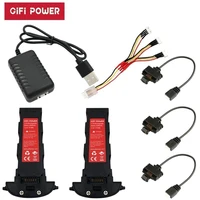 gifi 11 4v 4200mah battery charger sets for hubsan h117s zino pro gps rc fpv racing camera drones quadcopter parts 11 4v battery