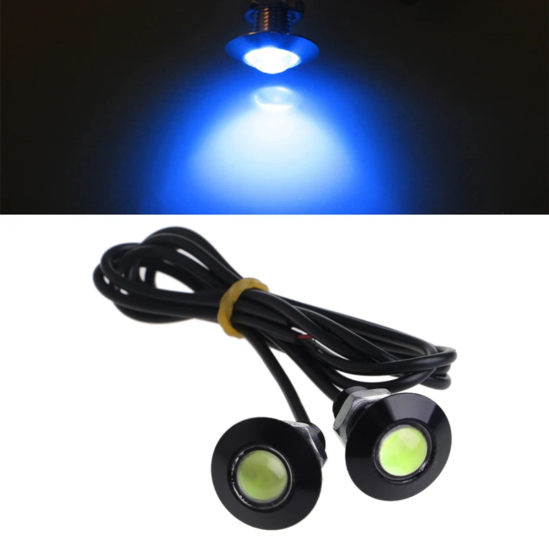 

2021 New 1 Pair Ultra Thin 23mm 12V Car LED DRL Daytime Running Light Eagle Eye Lamp