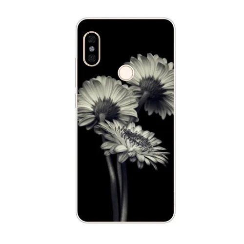 Xiaomi mi a2 lite чехол, силиконовая Мягкая задняя крышка из ТПУ с цветочным рисунком для xiaomi mi a3 lite Защитные чехлы для телефонов - Цвет: LL19