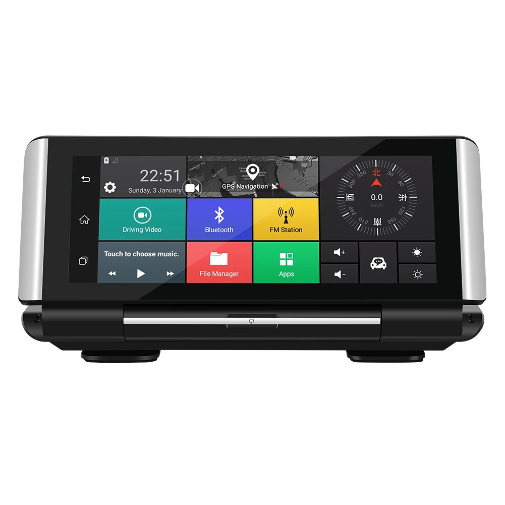 Автомобильный видеорегистратор 7 дюймов 4G GPS FHD 1080P Android навигация ADAS двойной