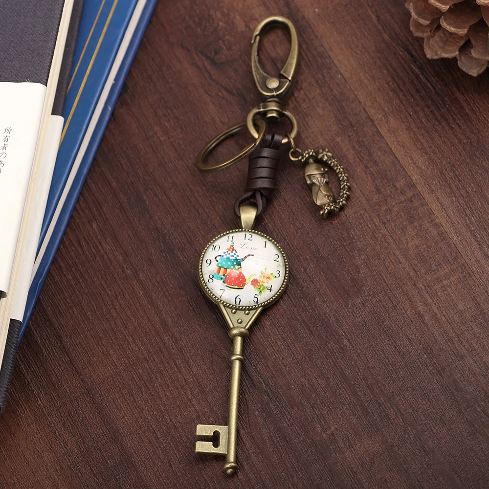 Ретро Бронзовая форма Колоки брелок красивые и привлекательные часы кварцевые