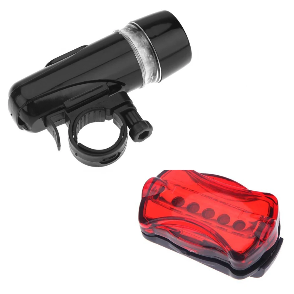 Велосипедная фара 5 светодиодов головной светильник с хвостом набор