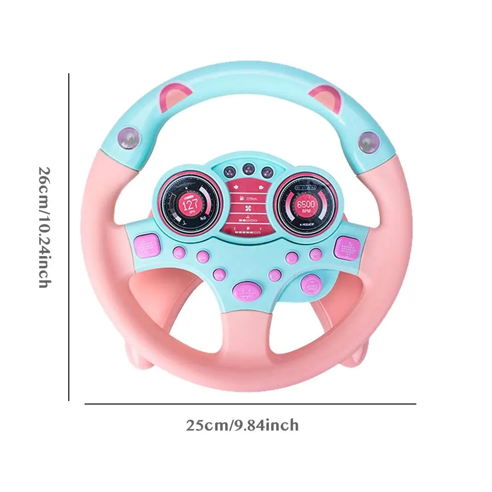 Детский моделирующий руль светильник звуковая музыка для вождения развивающие