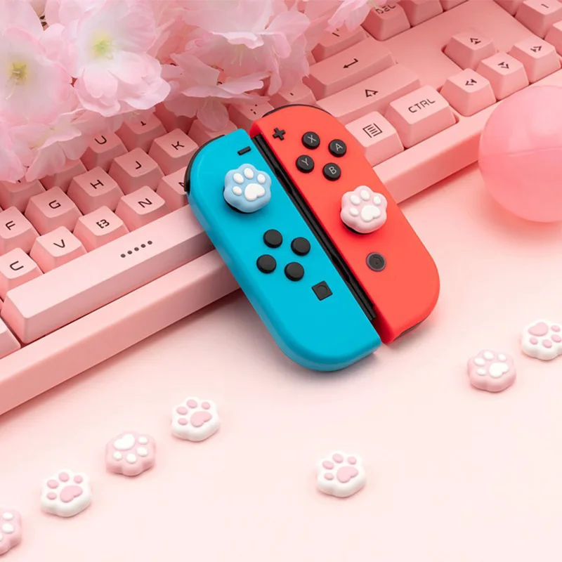 Силиконовый защитный чехол для джойстика Nintendo Switch JoyCon NS Lite в форме кошачьей лапы |