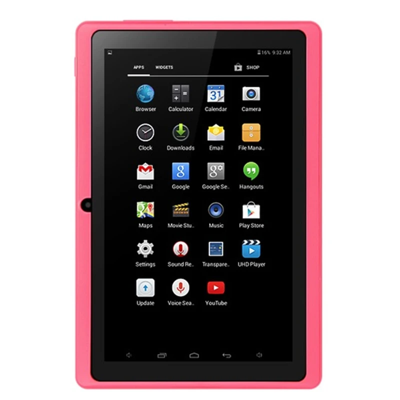 7 дюймов Q88 Android 4.4.2 процессор Allwinner A33 512 ГБ/8 ГБ 1024x600 двойная Камера