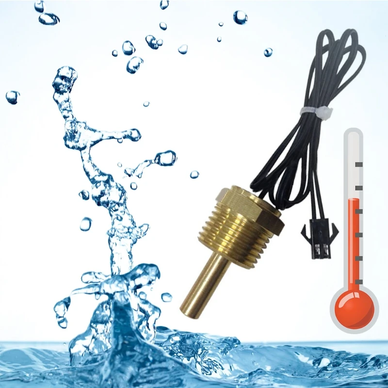 

CPDD NTC Thermistor Temperature Sensor Thread Probe Cable Waterproof Thermal Time Constant 7S High Sensitivity