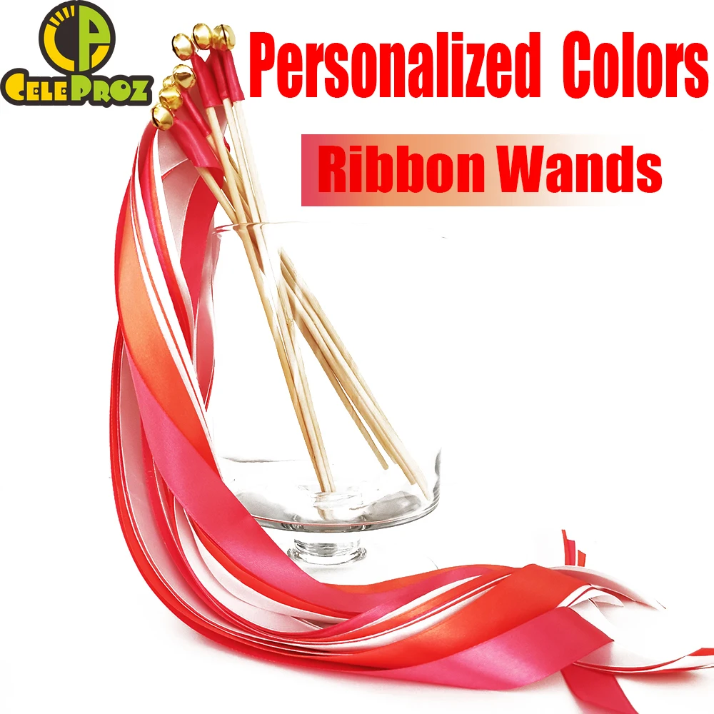 50 шт. Индивидуальные свадебные ленты палочки Персонализированная лента на