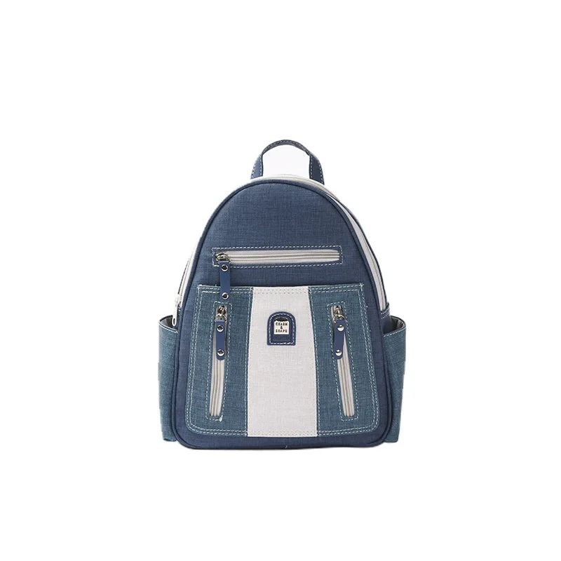

Women Fashion Washed Retro Student School Bag Denim Backpack 2021 Denim Stitched Backpack Designer Backpack