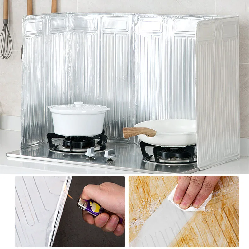 Складная защитная крышка от брызг масла для кухонных принадлежностей и аксессуаров плиты, инструментов раковины и принадлежностей для готовки.
