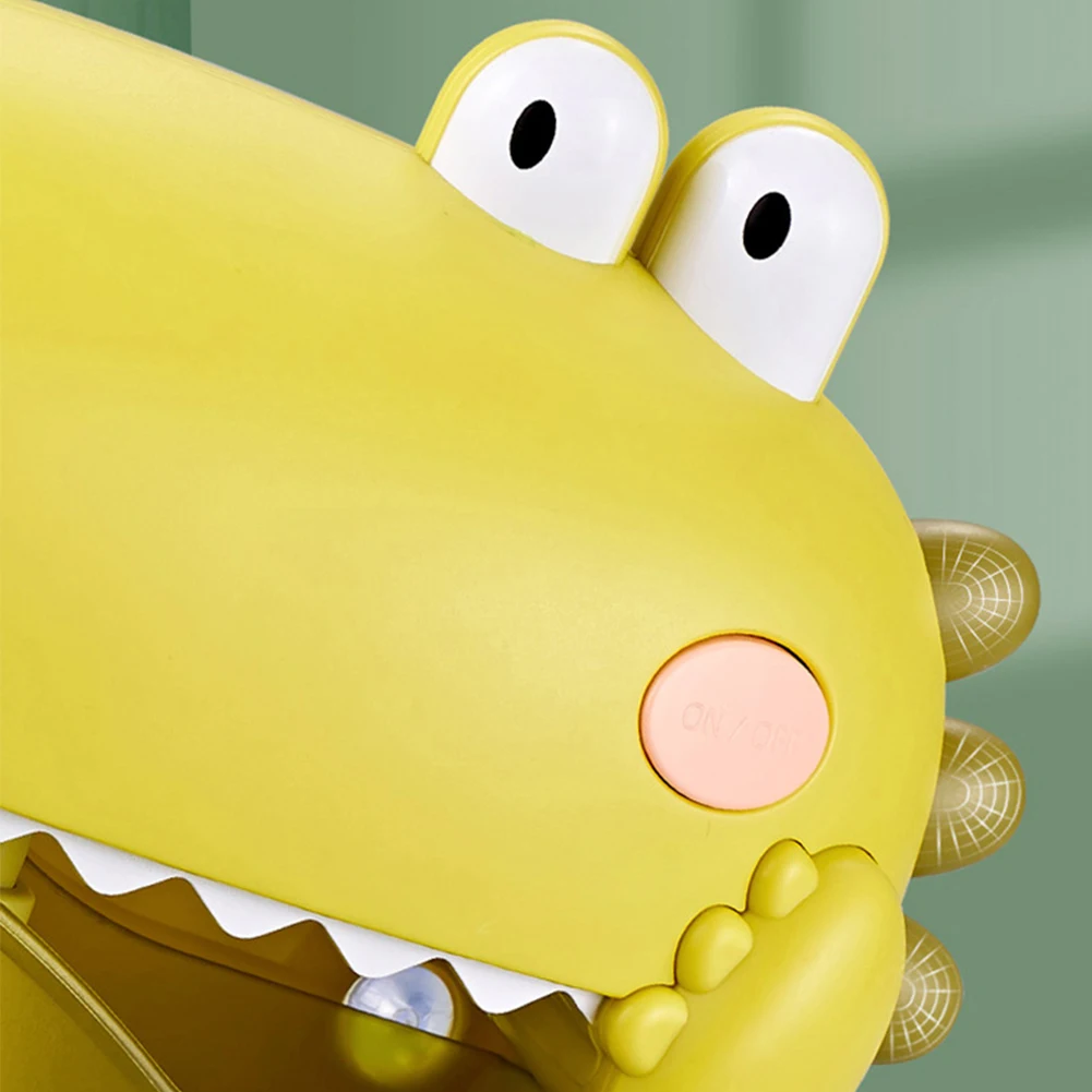 

Adsorption Bath Toy Battery Operated Ceramic Tile For Kids Automatic Dinosaur Bubble Machine Bathtub With Music Gifts ABS Switch