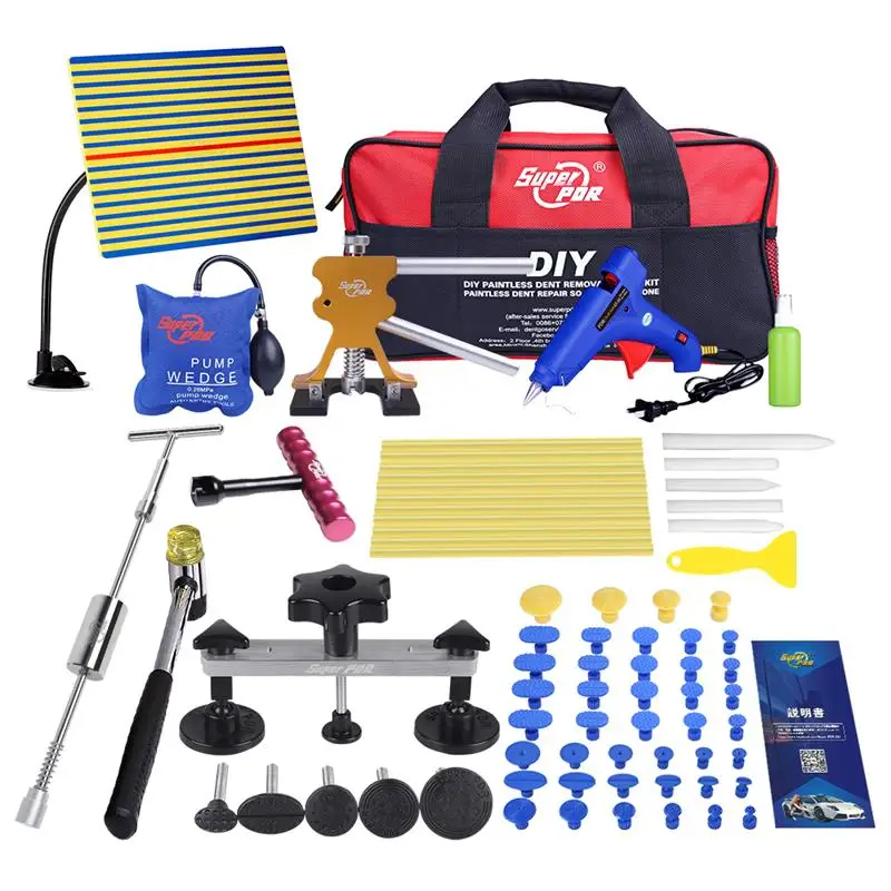 vender Fly5d Kit Ferramenta De Pdr Paintless Dent Carro Reparação Extrator Martelo Cola Pistola Cola Varas Conjunto Para Remover Mossas Reparação Carrosserie