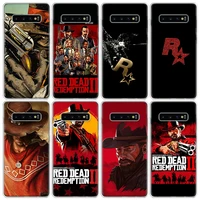 red dead redemption 2 phone case for samsung note 20 ultra 10 lite 9 8 galaxy a01 a11 a21 a31 a41 a51 a71 a9 a8 a7 a6 plus cover