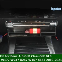 center control storage box card organizer tray accessories for benz a b glb class gle gls w177 w247 x247 w167 x167 2019 2021